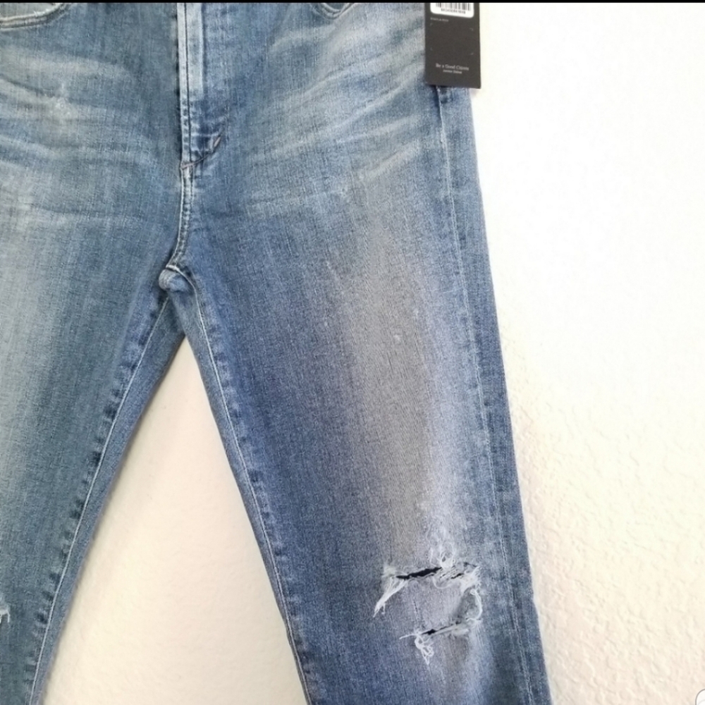 Citizen of Humanity Rocket High Rise Skinny Distressed Fizzle Jeans Size… - Picture 5 of 13